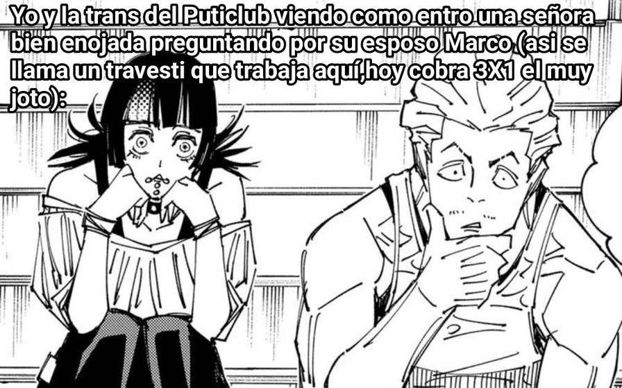 Jujutsu kaisen memes.                                        .Autor contando la historia del divorcio de sus padres