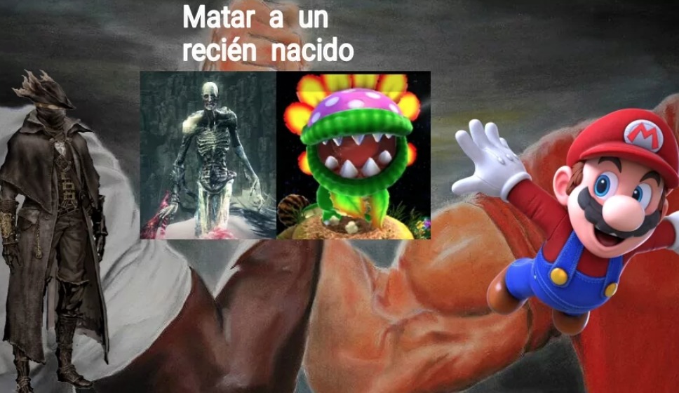noooo mariooo!! - meme