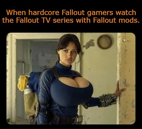 Fallout TV series with Fallout mods - meme