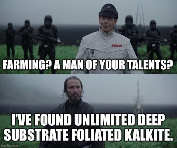 Farming? With these stats? You sure about that? - meme
