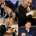 All leaders love their dogs!
