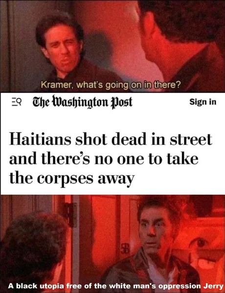 Haiti situation explained - meme