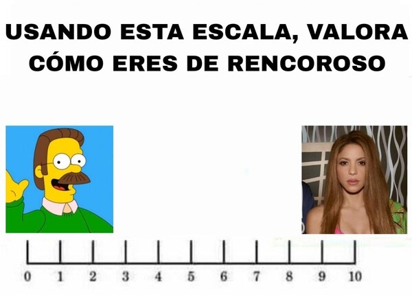 La escala del rencor - meme