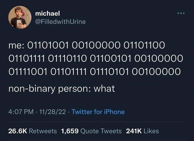 True binary - meme