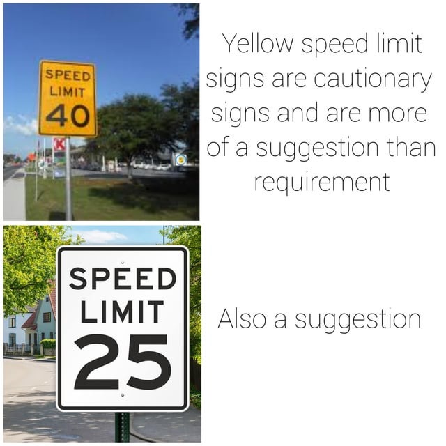 Speed limit - meme