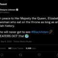 The Rock took a moment in his tweet for tHE Queen to make a Black Adam promo (Probably fake)