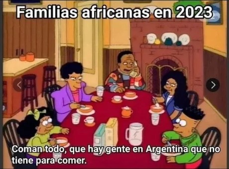 Familias africanas en 2023 - meme
