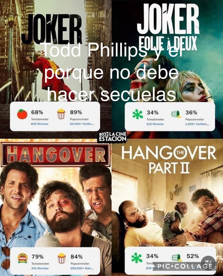 Todd Phillips y la razón del porque no debe hacer secuelas - meme