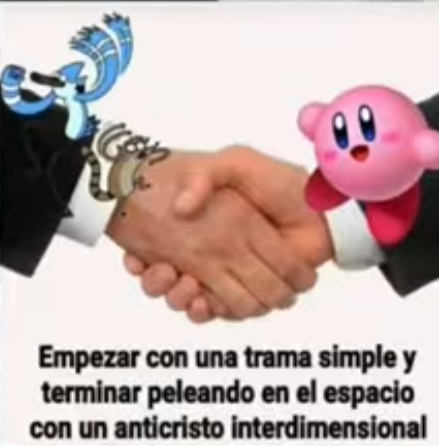Kirby literalmente se enfrentó a un dios - meme