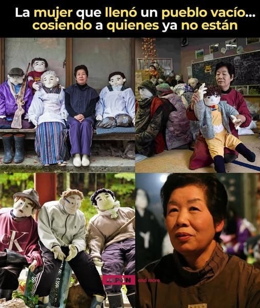 La señora que revivió el pueblo a puro hilo y nostalgia - meme