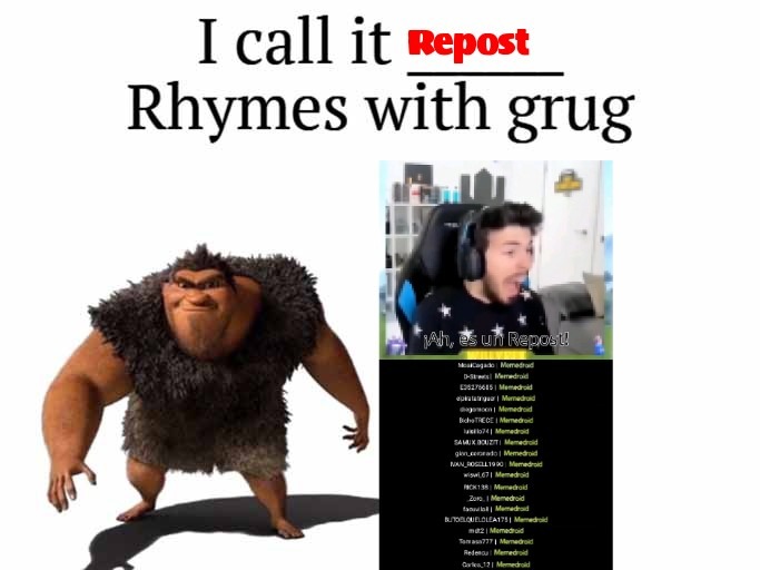 El chiste es que es original - meme