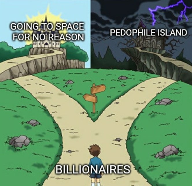 dongs in a billionaire - meme