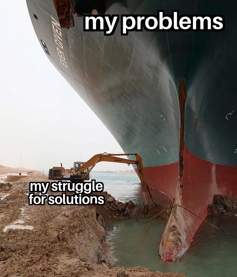 Problem vs solution - meme