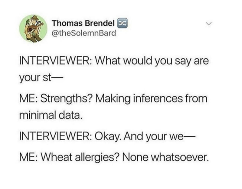 Wheat allergy? - meme