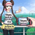 Mom I got a C