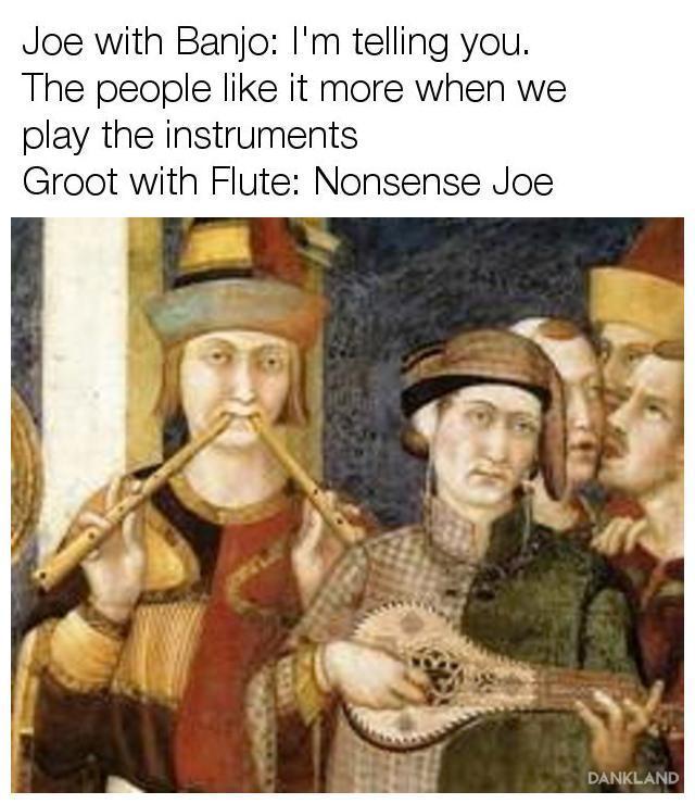 villanova flute player meme