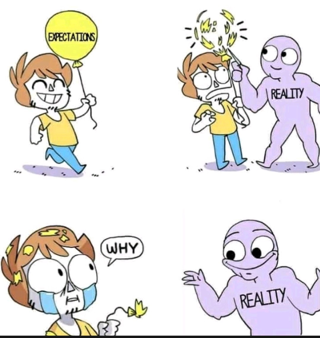 Realidade é um cu mesmo - meme