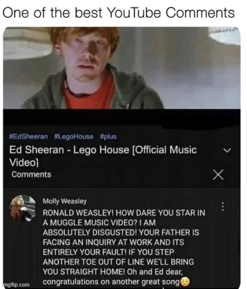 Ron Weasley Lego House meme