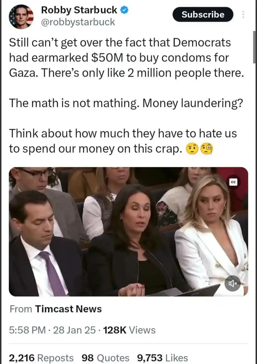 Robbing us blind - meme