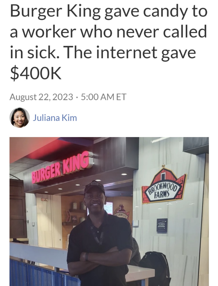 Burger King > people - meme