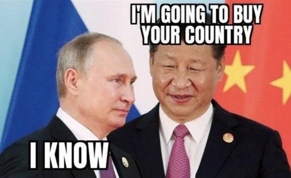 Xi Jinping vs Putin - meme