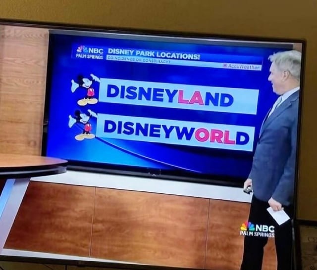 Disneyland and Disneyworld - meme