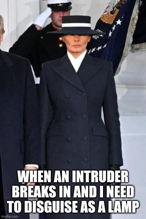 Melania Trump hat outfit meme