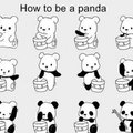 Como hacer un panda...