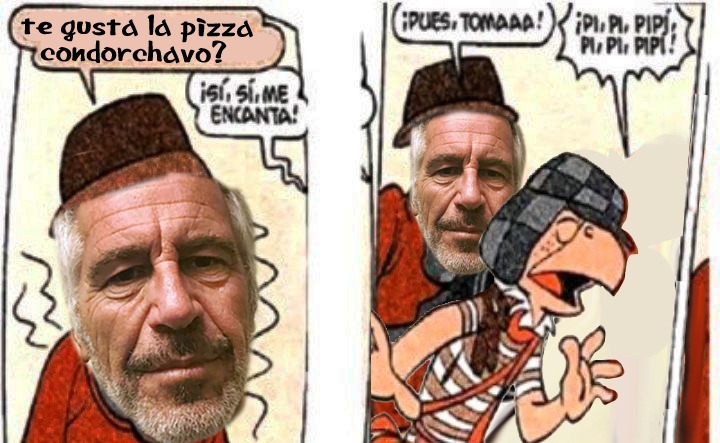 Te gusta la pizza condorchavo? / jeffrey epstein - meme