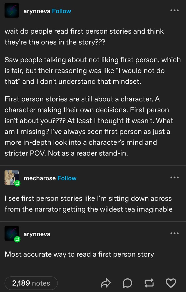 First person story - meme