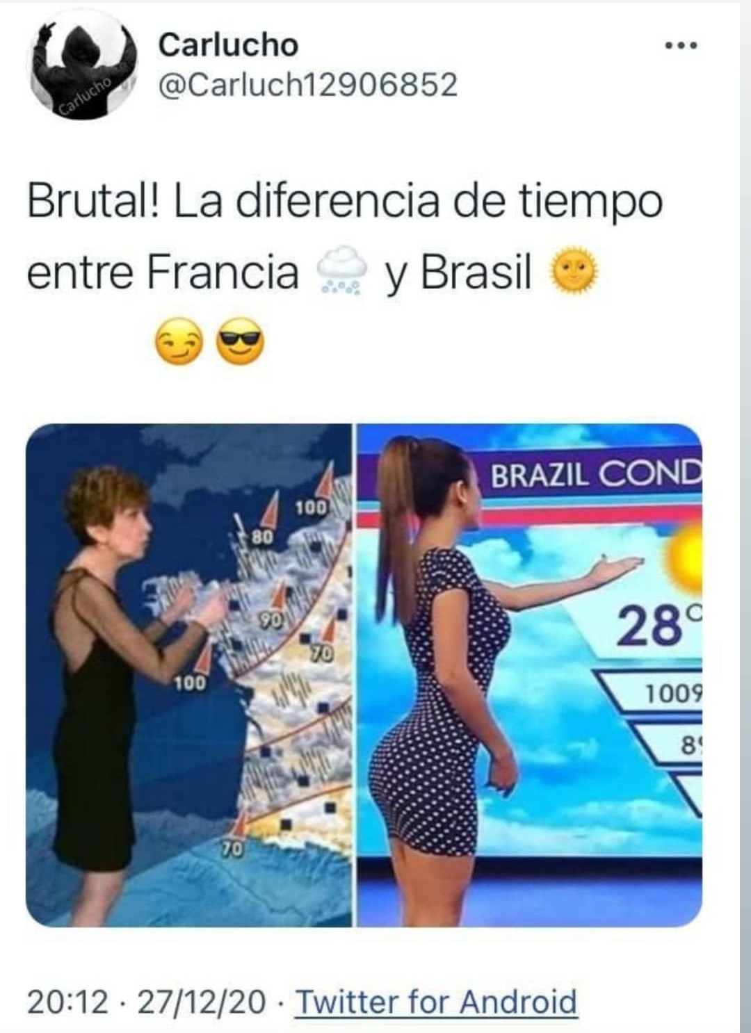 Ese calorcito de Brasil  - meme