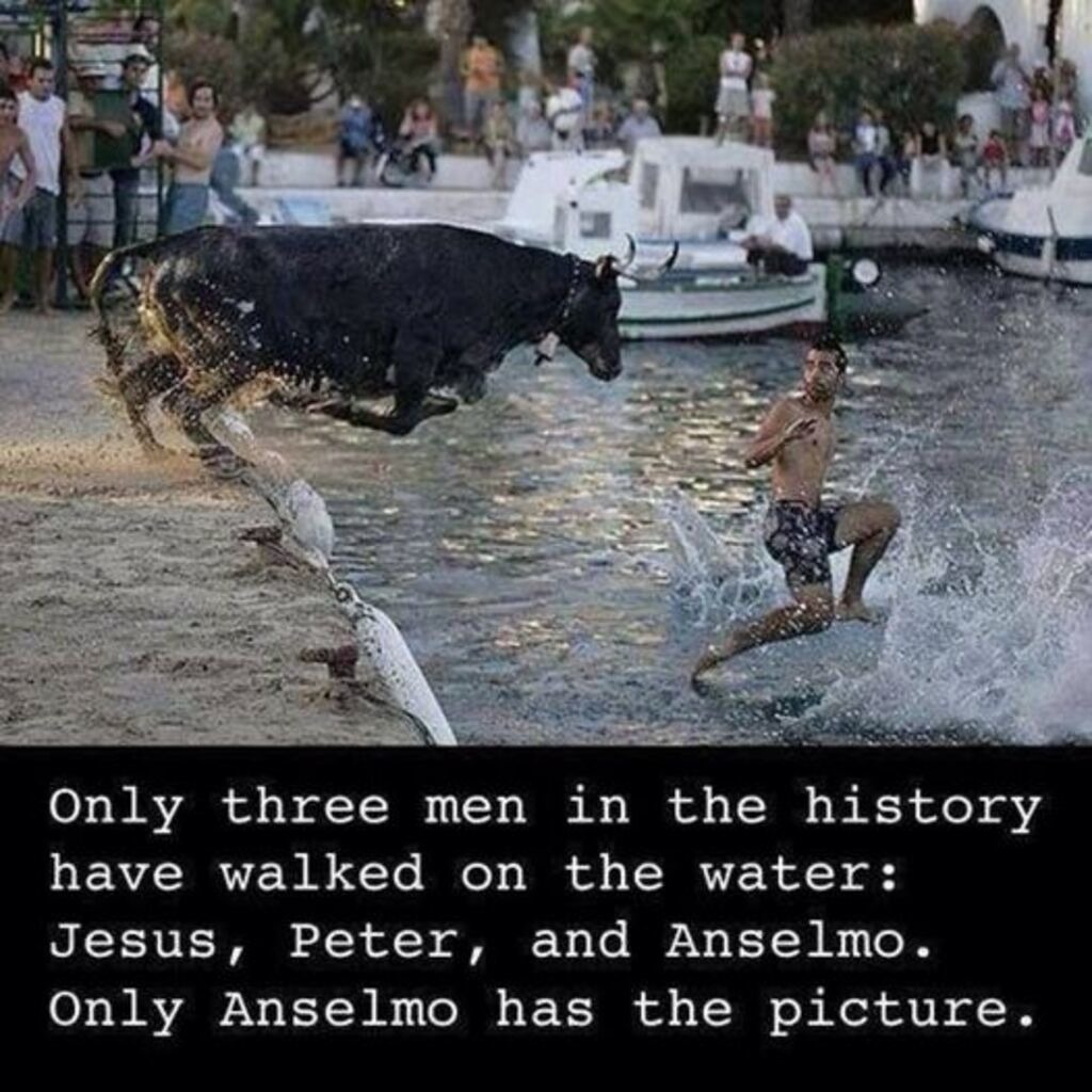 Only three men in history have walked on water ... - meme