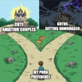 Dirty two paths meme