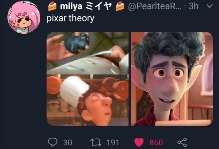 Teoria de Pixar - meme