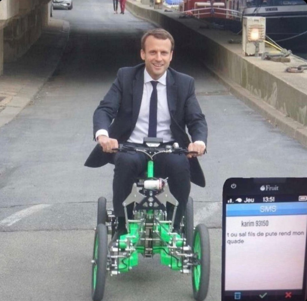 Macron pas si innocent - meme