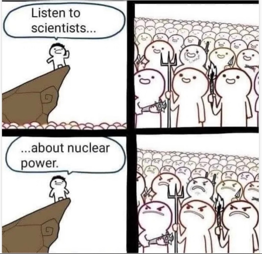 nuclear is real clean energy. - meme