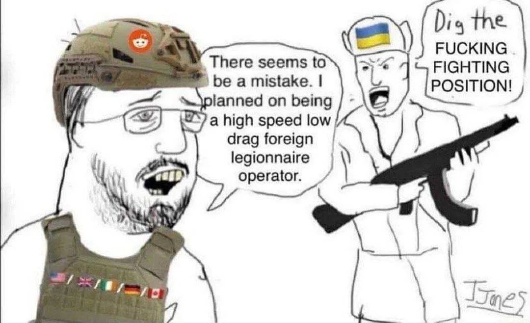 The reddit battalion in Ukraine - meme