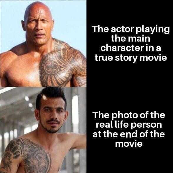 Actor vs real character - meme