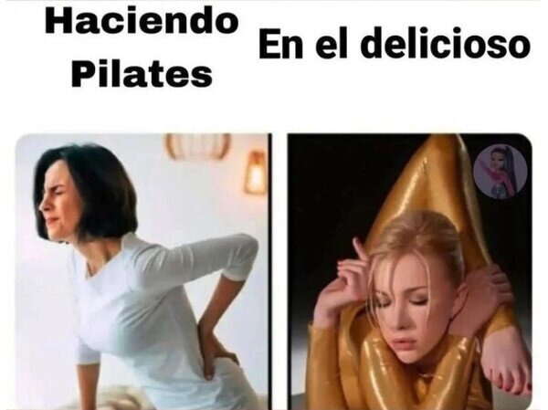 pilates vs en el delicioso - meme