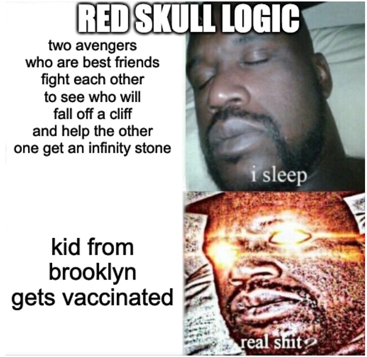 red skull logic - meme