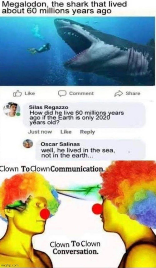 Clown to clown conversation - meme