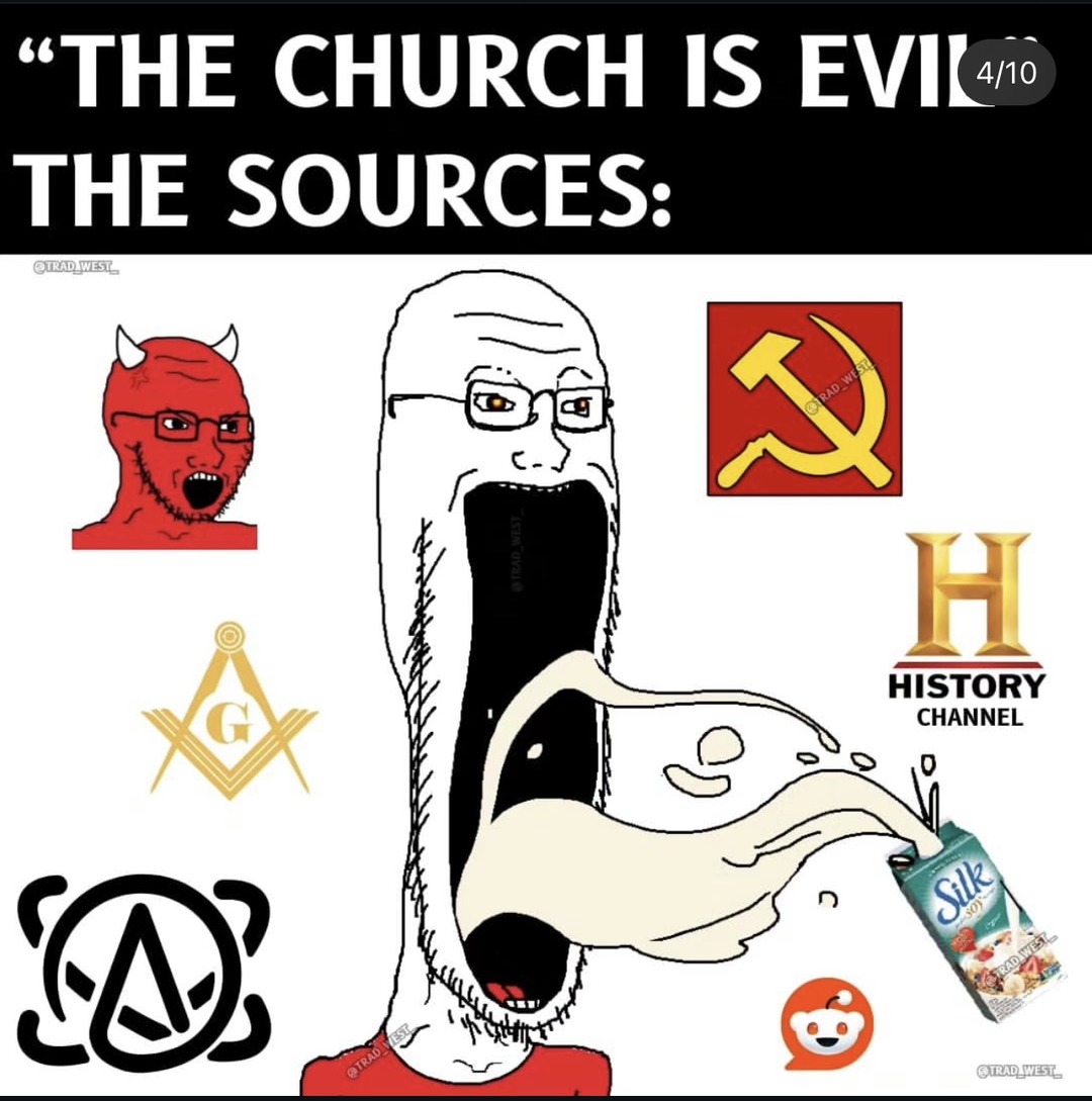 One Holy Catholic and Apostolic Church - meme