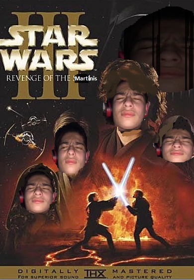 star wars the revenge of the martinis - meme