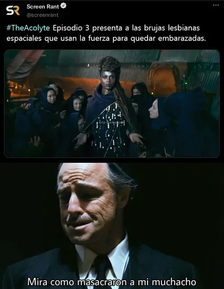 Se ha cargado el lore de Star Wars en the acolyte - meme