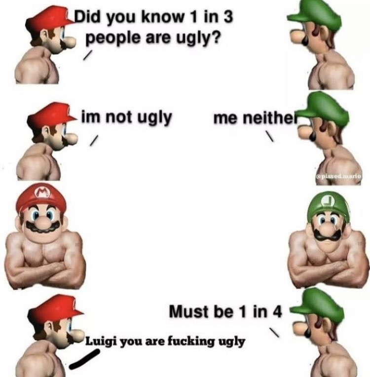 Aw poor Luigi - meme