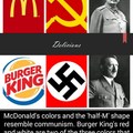 TIL that mcDonald’s and Burger King resemble radical leftism