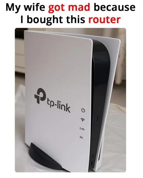 She’s mad I got a router with RGB but can’t explain why - meme
