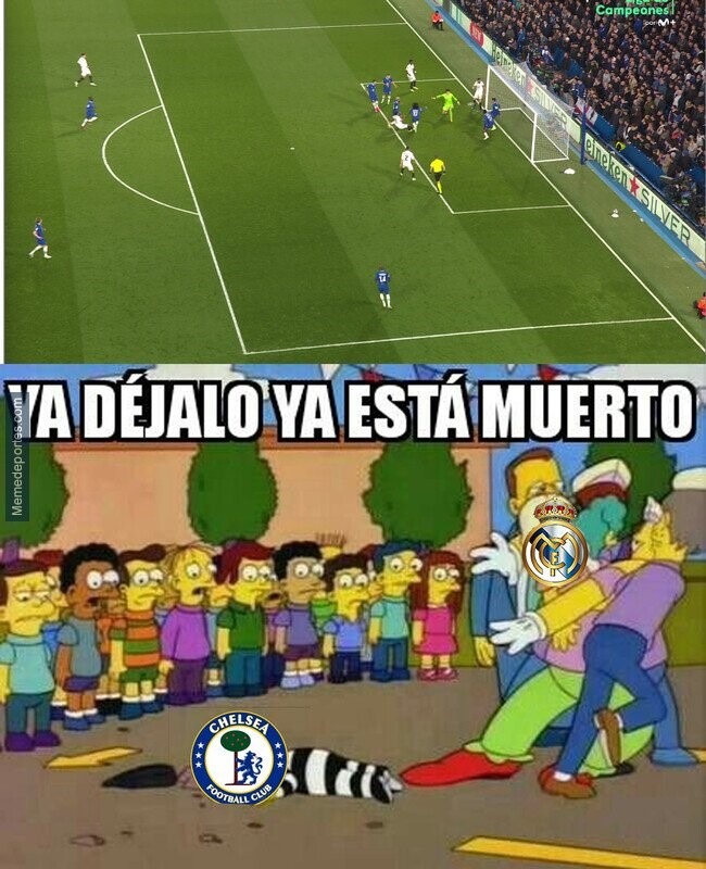 Meme del Chelsea 0 - 2 Real Madrid
