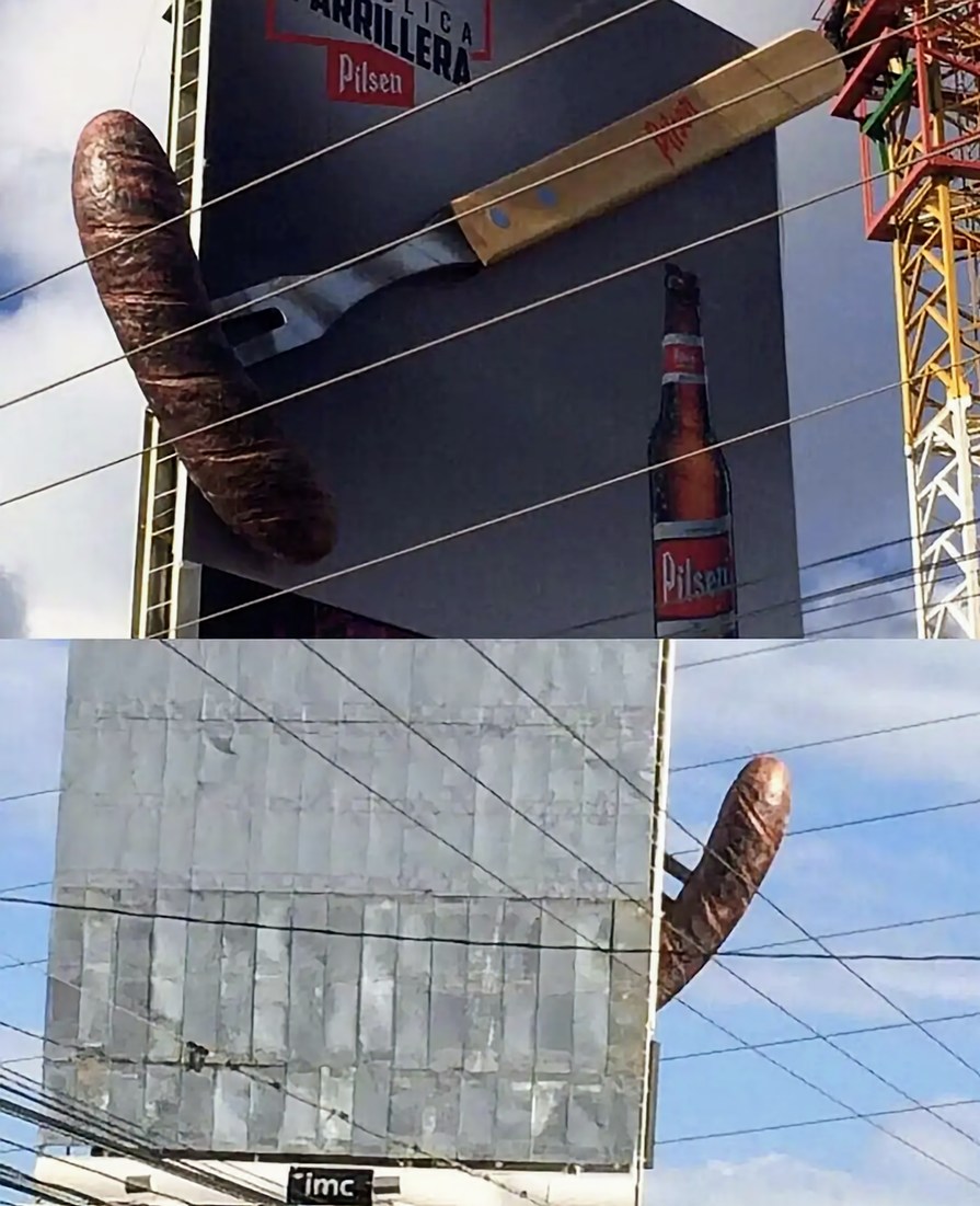 Dongs in a billboard - meme