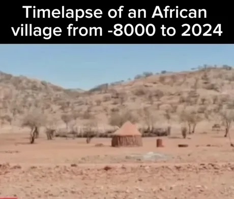 Timelpase of an African village - meme